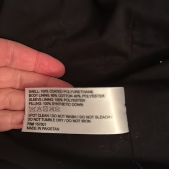 Chelsea DeBoer Winter White Faux Leather Puffer Coat, Large, NWT - Picture 6 of 9